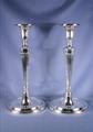 Pair of George III silver candlesticks