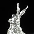 ALERT HARE IN SILVER