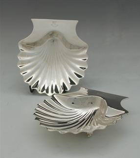 A Pair of George III Butter Shells