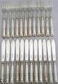 Kings Pattern, 12 Pr. Solid Silver Fish Knives & Forks