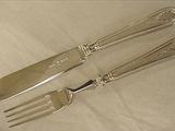 Bateman Pattern Fish Knives & Forks In Sterling Silver