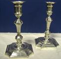 Pr. Georgian Style ,Sterling Silver Candlesticks