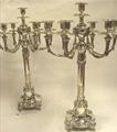 Monumental Pair Of Sterling Silver Candelabra