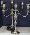 Pair Of English Sterling Silver 3 Light Candelabra