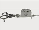 Pair Silver Snuffers 1814