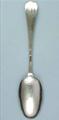 George III silver fancy-back teaspoon
