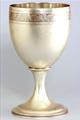 George III Scottish silver wine goblet