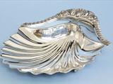 George III silver butter shell in the Regency style