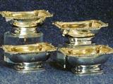Set of 4 George IV silver salts