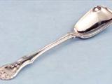 Victorian silver Victoria pattern sugar spoon