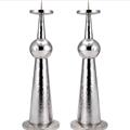 HANDMADE HADDON HUFFORD STERLING SILVER CANDLESTICKS