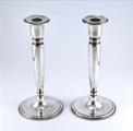 TIFFANY 1926 ART DECO STERLING SILVER CANDLESTICKS 21oz