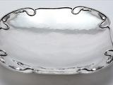 CARL POUL PETERSEN STERLING SILVER footed TRAY 1955