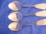 Six Glasgow pudding spoons