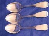 Six Glasgow pudding spoons