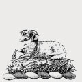 Marwood family crest, coat of arms