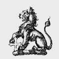 Kenyon family crest, coat of arms