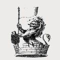 Clarke family crest, coat of arms