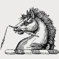 Jex family crest, coat of arms