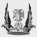 Clarke family crest, coat of arms