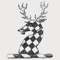 Hutton family crest, coat of arms