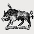 Montagu-Pollock family crest, coat of arms