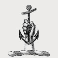 Cockerham family crest, coat of arms