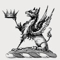 De La Fountaine family crest, coat of arms