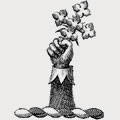 Ladbroke family crest, coat of arms
