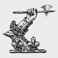 Pomfret family crest, coat of arms