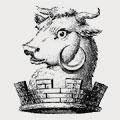 Saunders family crest, coat of arms