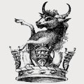 Saunders family crest, coat of arms