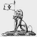 Hunt family crest, coat of arms
