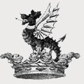 Burton family crest, coat of arms