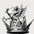 Clarke family crest, coat of arms