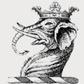 Huyshe family crest, coat of arms
