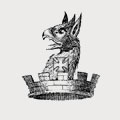 Moss family crest, coat of arms