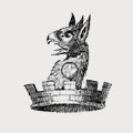 Povey family crest, coat of arms