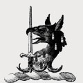 Toke family crest, coat of arms
