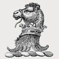 Merbury family crest, coat of arms