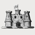 Turbervile family crest, coat of arms