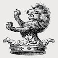 Aldon family crest, coat of arms