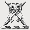 Bunbury-Tighe family crest, coat of arms