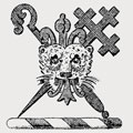 King-Tenison family crest, coat of arms