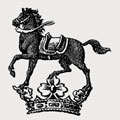 Dering family crest, coat of arms