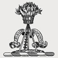 Compton family crest, coat of arms