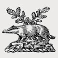 Brocklehurst family crest, coat of arms