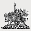 Harding family crest, coat of arms