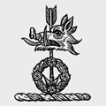 Hollis family crest, coat of arms