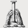 Laverock family crest, coat of arms
